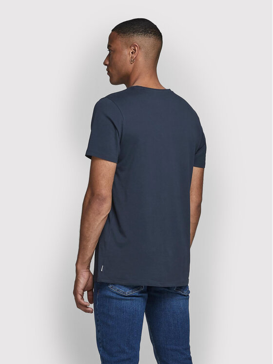 Jack & Jones Jack & Jones Marškinėliai Orrganic Basic 12156101 Tamsiai mėlyna Slim Fit