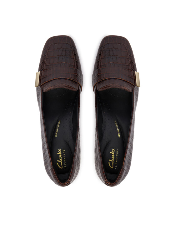 Clarks Décolleté Clarks Fernie Edge 26327185 Marrone scuro