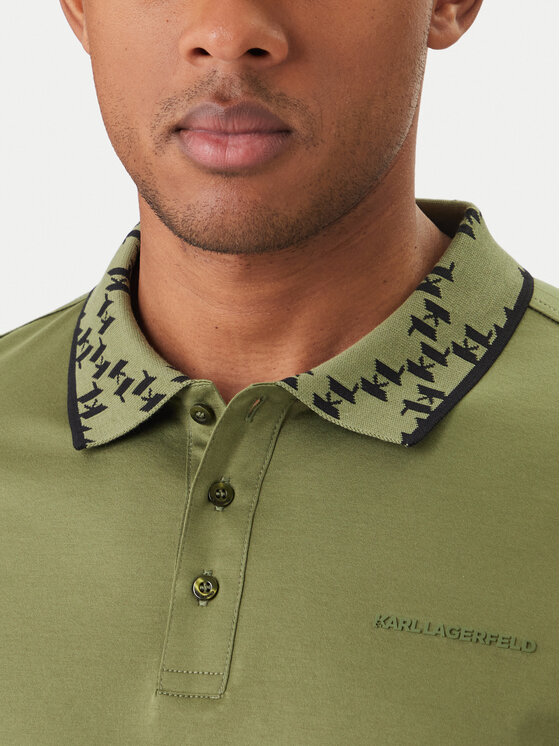 KARL LAGERFELD KARL LAGERFELD Polo 745010 562200 Verde Regular Fit