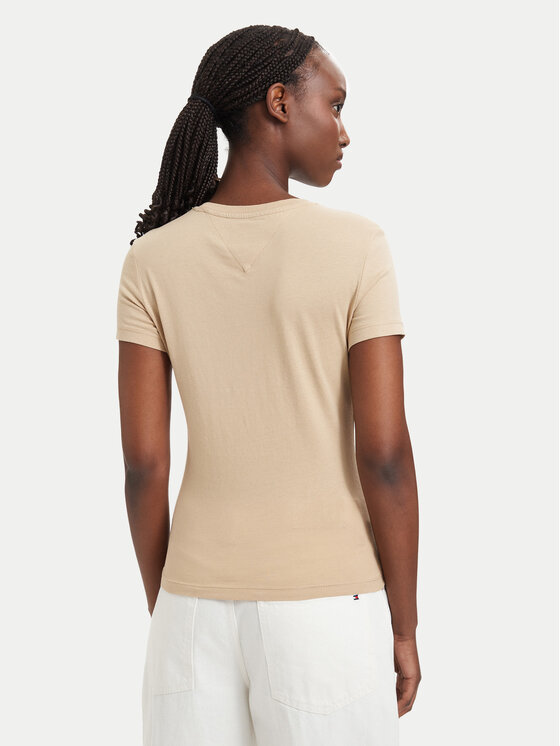 Tommy Jeans Tommy Jeans Camiseta DW0DW20459 Beige claro Slim Fit