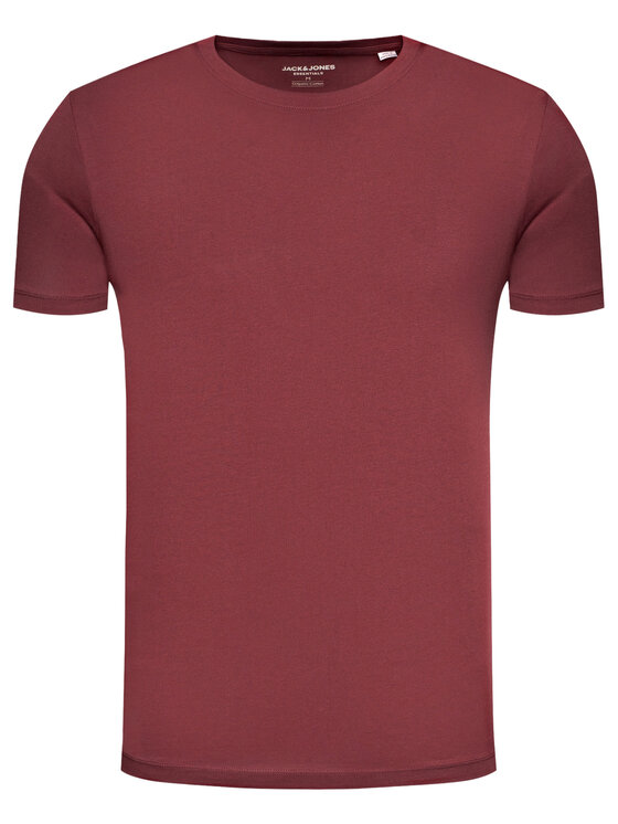 Jack & Jones Jack & Jones Camiseta Basic 12156101 Guinda/burdeos Slim Fit