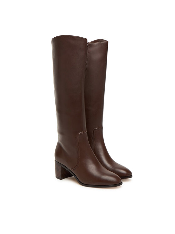 LAUREN RALPH LAUREN Kozaki LAUREN RALPH LAUREN Charly 802974388002 Brązowy