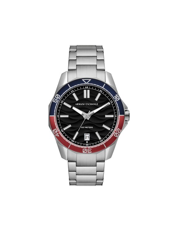Armani Exchange Ročna ura Armani Exchange Horloge AX1955 Srebrna
