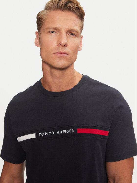 Tommy Hilfiger Tommy Hilfiger Marškinėliai MW0MW36498 Tamsiai mėlyna Regular Fit