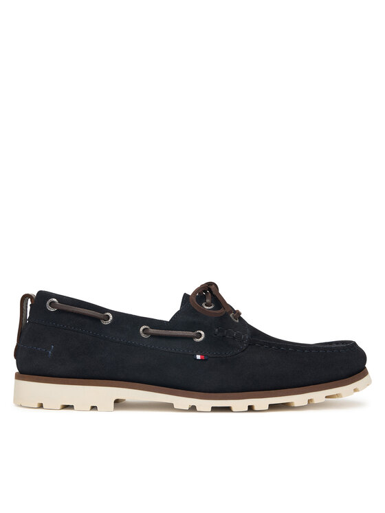 Tommy Hilfiger Mokasyny Tommy Hilfiger Light Sde FM0FM05747 Granatowy