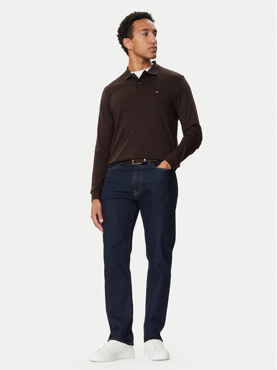 Tommy Hilfiger Tommy Hilfiger Polo MW0MW37317 Marrón oscuro Regular Fit