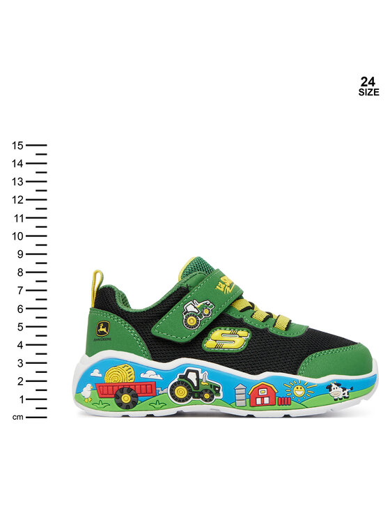 Skechers Снікерcи Skechers John Deere: Play Scene - Barn-Squad Buddies 407065N/GNBK Зелений