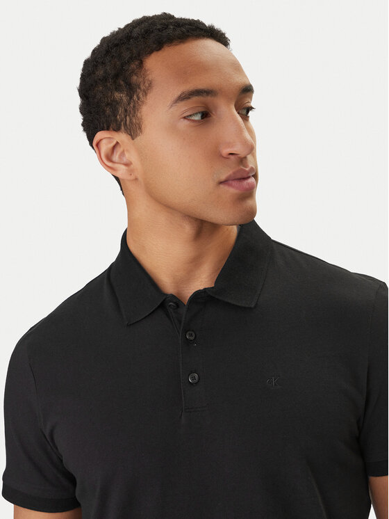 Calvin Klein Jeans Calvin Klein Jeans Polo Classic Monogram LV04RD255G Negro Regular Fit
