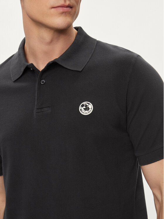 Save The Duck Save The Duck Поло Ovidio DR1213M-BATE18 Чорний Regular Fit
