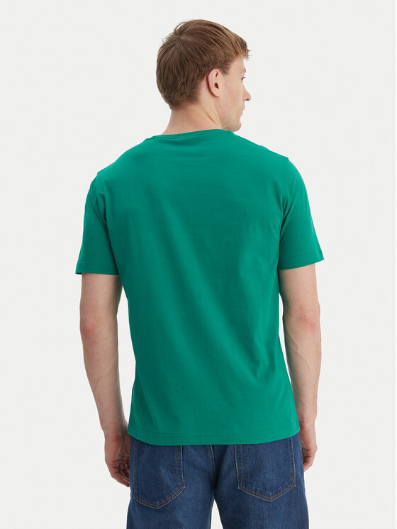 Gant Gant T-shirt Archive Shield 2003199 Verde Regular Fit