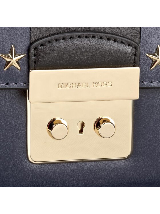 Michael Kors Torbica Michael Kors Sloan Editor 30F7GS9L3Y Tamnoplava