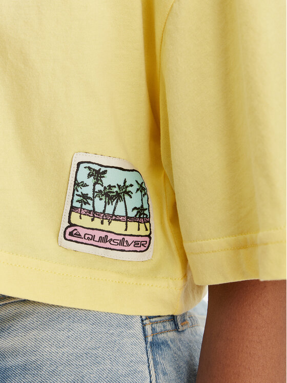 Quiksilver Quiksilver Camiseta Maxi EQWZT03183 Amarillo Oversize