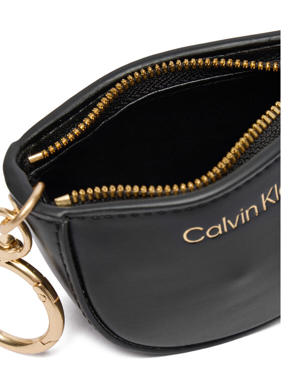 Calvin Klein Etui pentru chei Calvin Klein Ck Embossed Mini Pouch Bag Charm LV04F1190G Negru