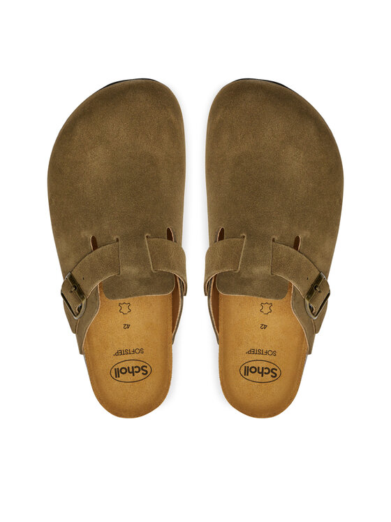 Klapki Scholl Olivier F30083 Khaki | Eobuwie.com.pl