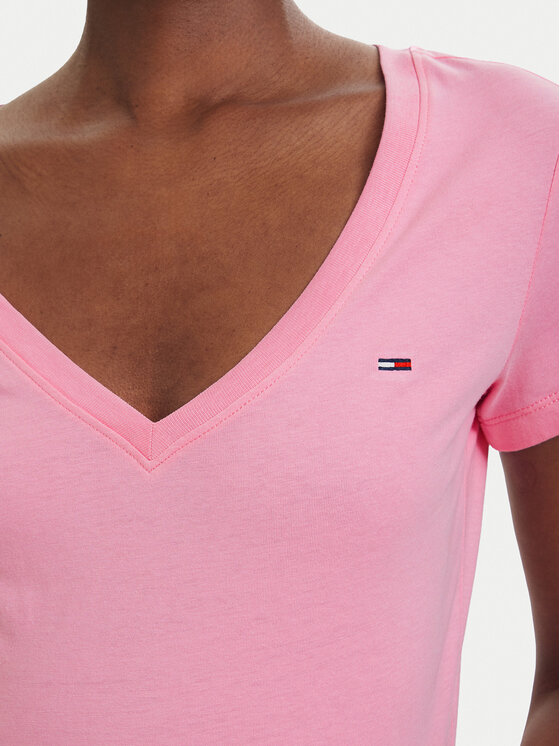 Tommy Jeans Tommy Jeans Camiseta DW0DW20458 Rosa claro Slim Fit