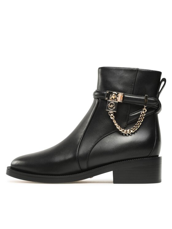 MICHAEL Michael Kors Škornji MICHAEL Michael Kors Hamilton Flat Bootie 40F3HAME5L Črna