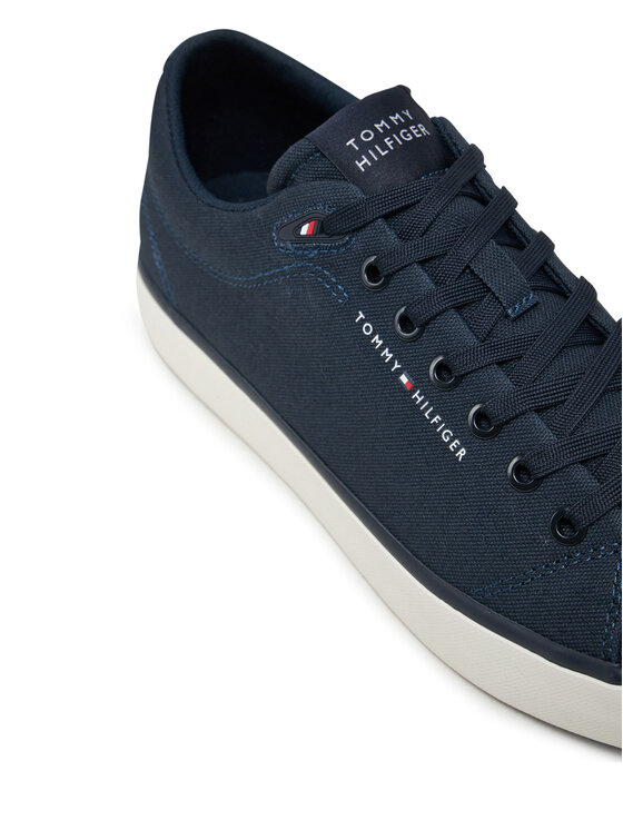 Tommy Hilfiger Tenisky Tommy Hilfiger Hi Vulc Low Core Canvas FM0FM05396 Tmavomodrá