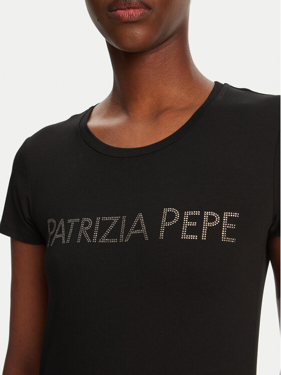 Patrizia Pepe Patrizia Pepe Футболка CM1419/J013-K103 Чорний Regular Fit