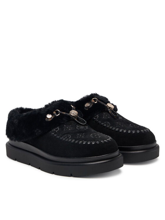 Guess Μπότες Χιονιού Guess FLFKEY LEA19 Μαύρο