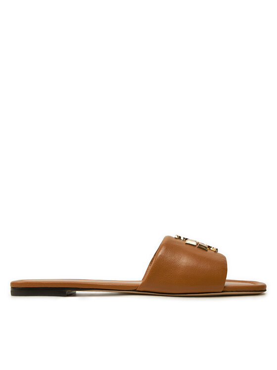 Tory Burch Шльопанці Tory Burch Eleanor Slide 157966 Коричневий