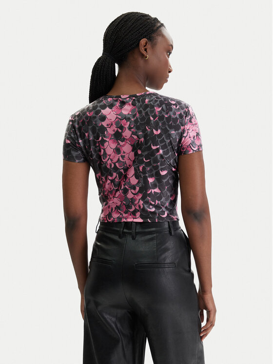 Versace Jeans Couture Versace Jeans Couture Camiseta 80HAH602 JS552 Rosa Slim Fit