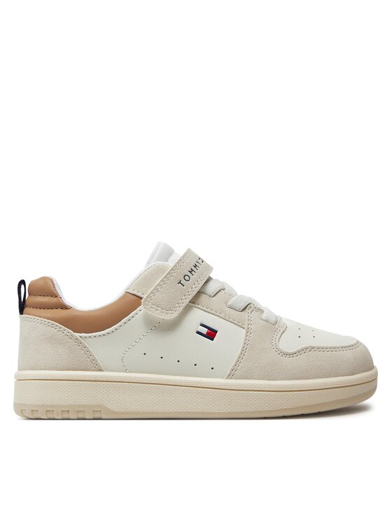 Tommy Hilfiger Superge Tommy Hilfiger Low Cut Lace-Up/Velcro Sneaker T1X9-33341-1269 S Bela