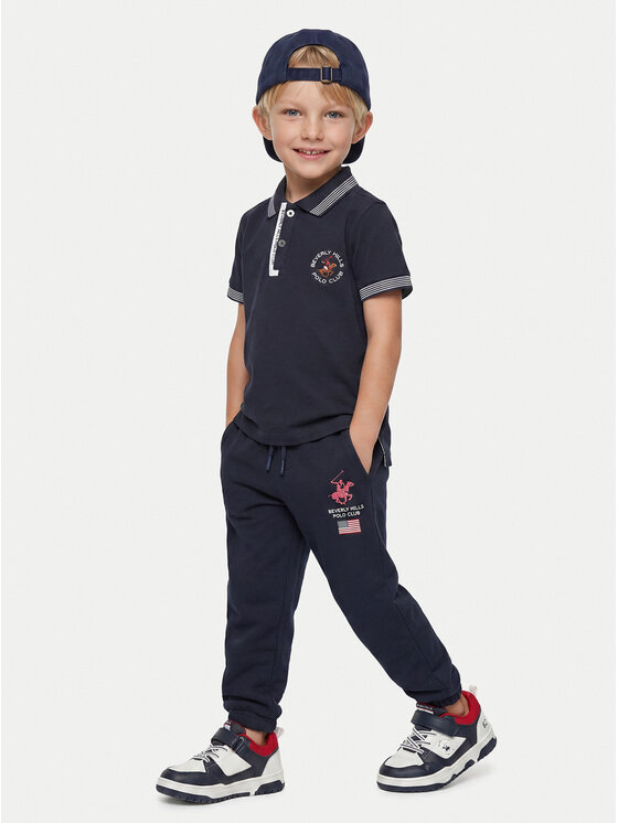 Beverly Hills Polo Club Beverly Hills Polo Club Поло P-SS26B-P424108 Cиній Regular Fit
