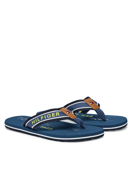 Tommy Hilfiger Infradito Tommy Hilfiger Sporty Hilfiger Beach Sandal FM0FM05805 Blu