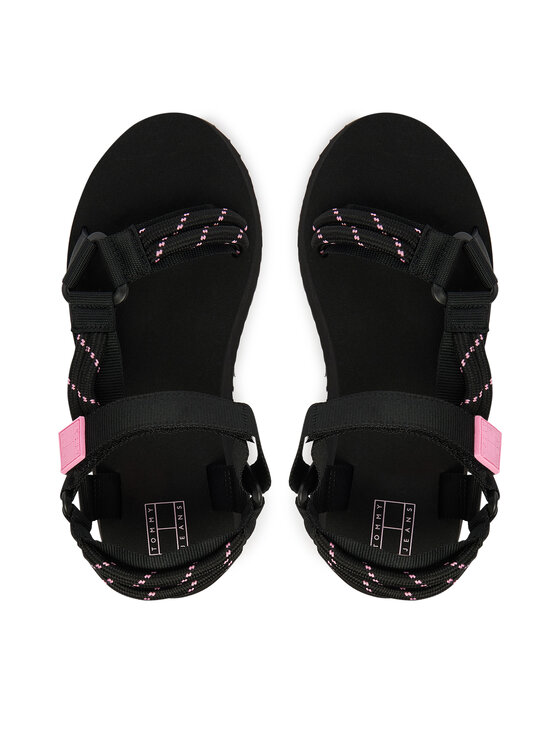 Tommy Jeans Sandale Tommy Jeans Tjw Eva Rope Sandal EN0EN02970 Crna