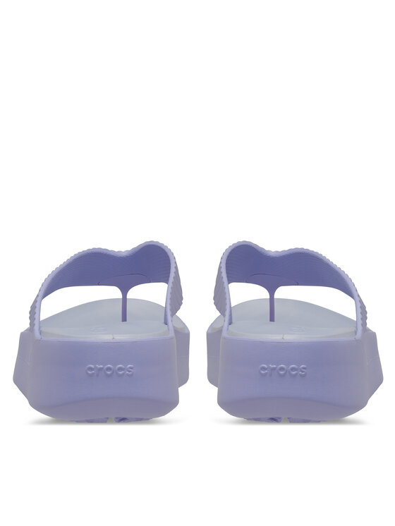 Crocs Šlepetės per pirštą Crocs Getaway Groove Platform Flip 210700 Violetinė