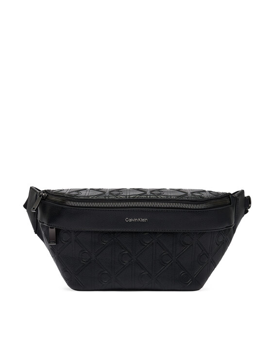 Calvin Klein Marsupio﻿ Calvin Klein Emblem Aop Deboss Waistbag LV04D3564G Nero