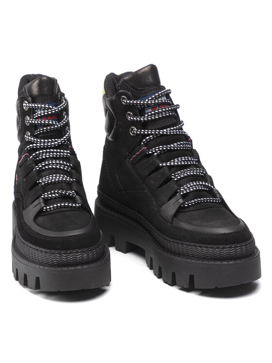 Tommy Jeans Μποτίνια Tommy Jeans Hybrid Boot EN0EN01596 Μαύρο
