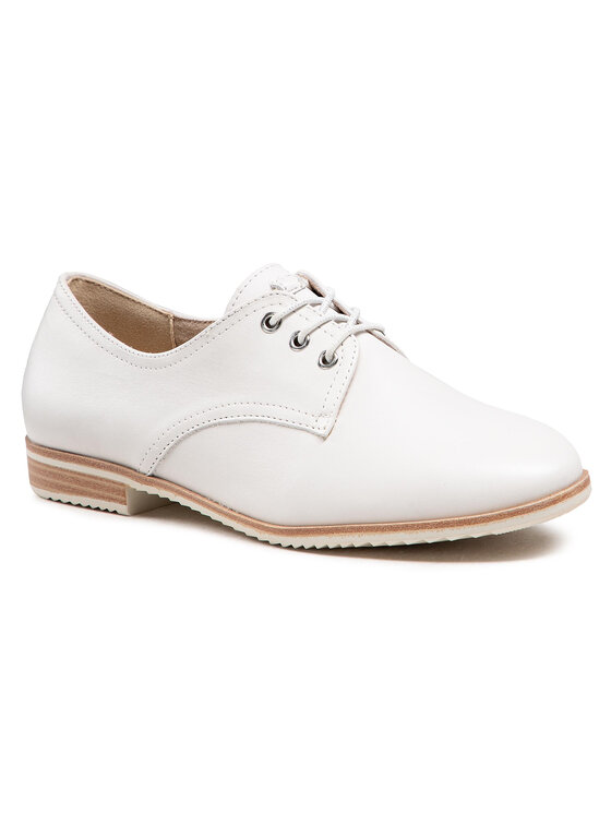 Tamaris Oxford čevlji Tamaris 1-23204-26 Bela