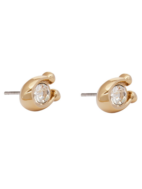 Coach Orecchini Coach Signature Stone Stud Earrings 37440614GLD110 Oro