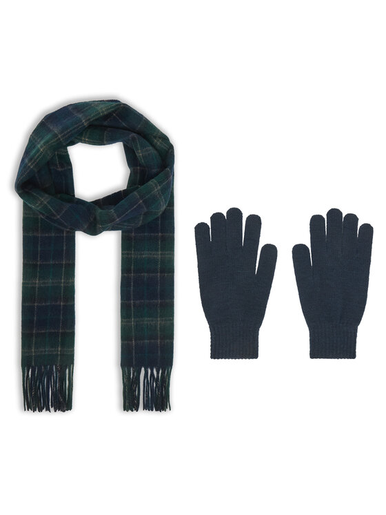 Barbour Комплект шал и ръкавици Barbour MGS0018NY91 Тъмносин