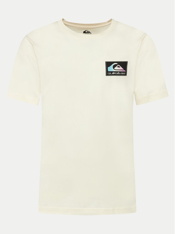 Quiksilver Quiksilver Marškinėliai Back Flash EQYZT07605 Écru Regular Fit