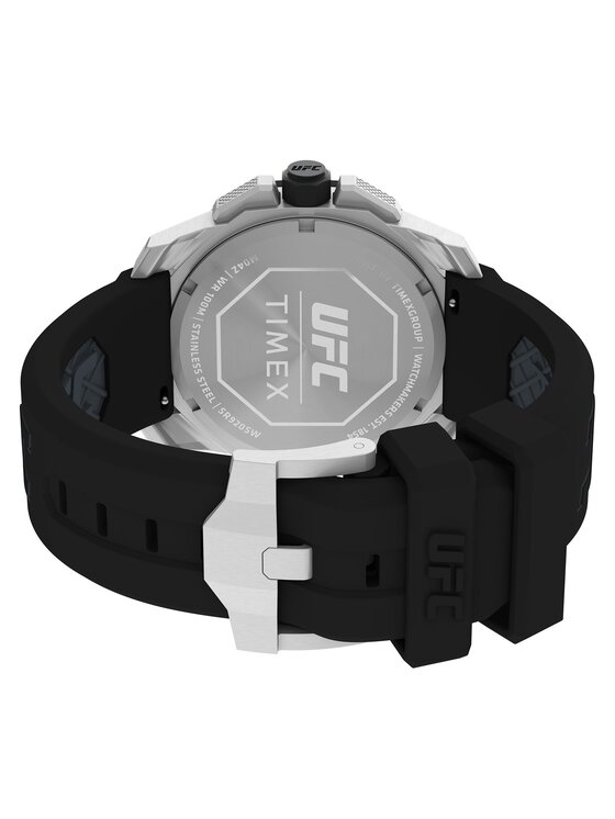 Timex Ročna ura Timex Icon Chronograph TW2V58600 Črna
