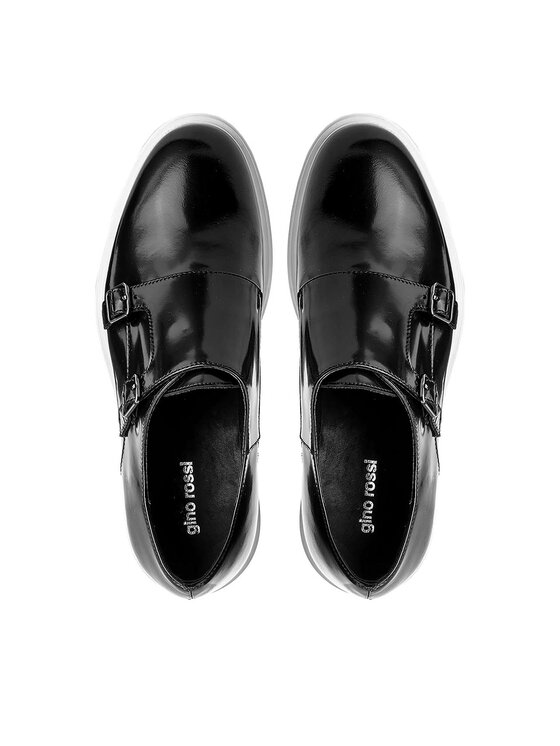 GINO ROSSI Oxfordky Gino Rossi Mitsu DPH612-Z43-Y800-9900-0 Čierna