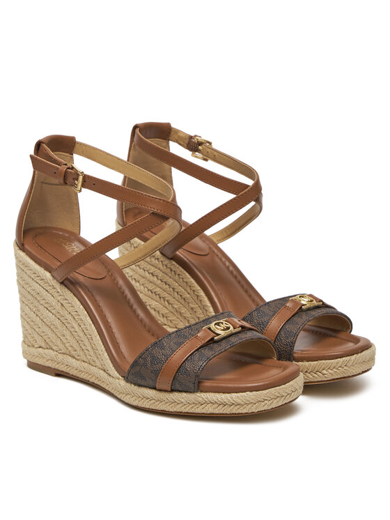 Michael Kors Espadryle Michael Kors Mandy Wedge 40R5MAMS2B Brązowy