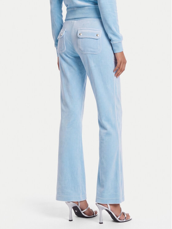 Juicy Couture Juicy Couture Pantaloni da tuta Layla JCSEBJ001 Celeste Flared Leg