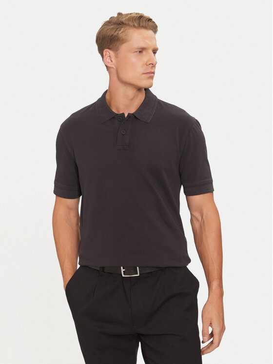 BOSS Boss Поло Prime 50507813 Чорний Regular Fit