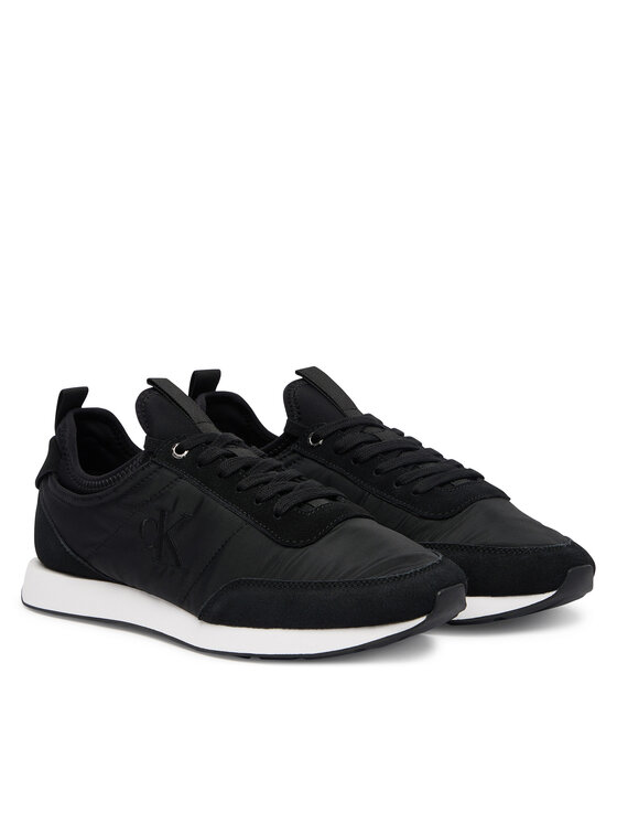 Calvin Klein Jeans Sneakers Calvin Klein Jeans Retro Runner Sock Laceup Mix YM0YM01414 Negru