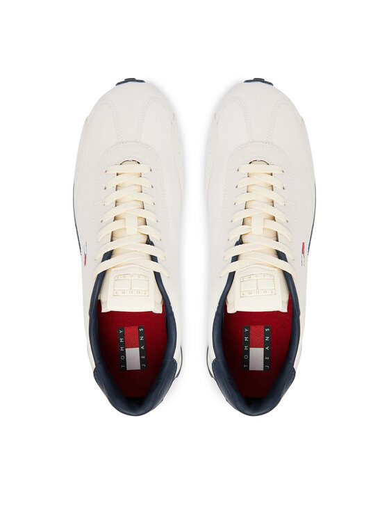 Tommy Jeans Snīkeri Tommy Jeans Tjm Retro Runner Archive Mix Mat EM0EM01763 Gaiši bēša