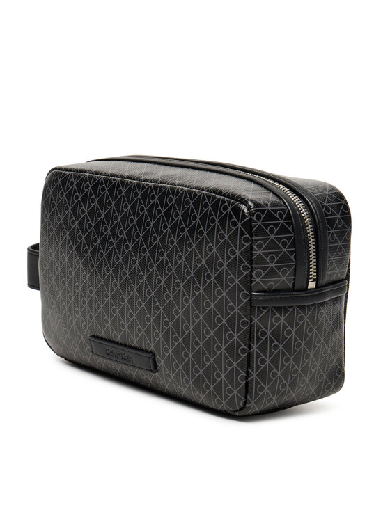 Calvin Klein Kosmetyczka Calvin Klein Coated Dopp Kit LV04D1082G Czarny