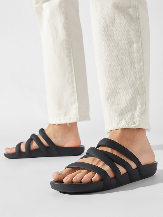 Crocs Чехли Crocs Splash Strappy Sandal 208217 Черен