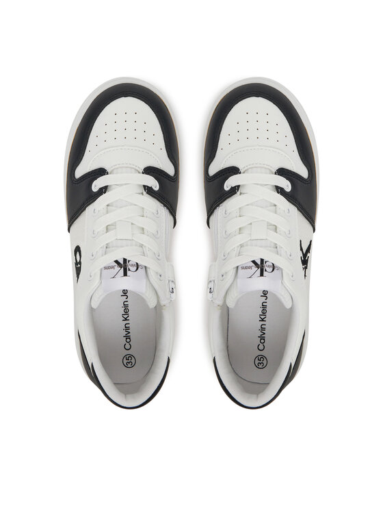 Calvin Klein Jeans Laisvalaikio batai Calvin Klein Jeans Low Cut Lace-Up Sneaker V3X9-82093-1697 S Balta