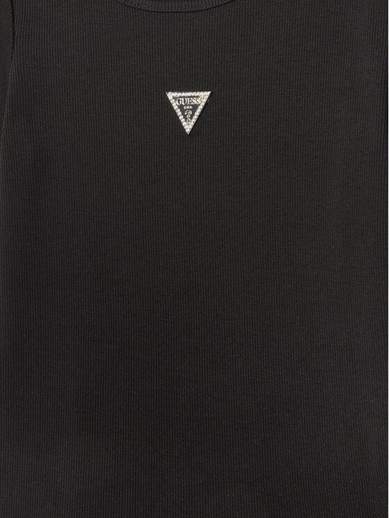 Guess Guess Футболка J5YP03 KB1O1 Чорний Regular Fit