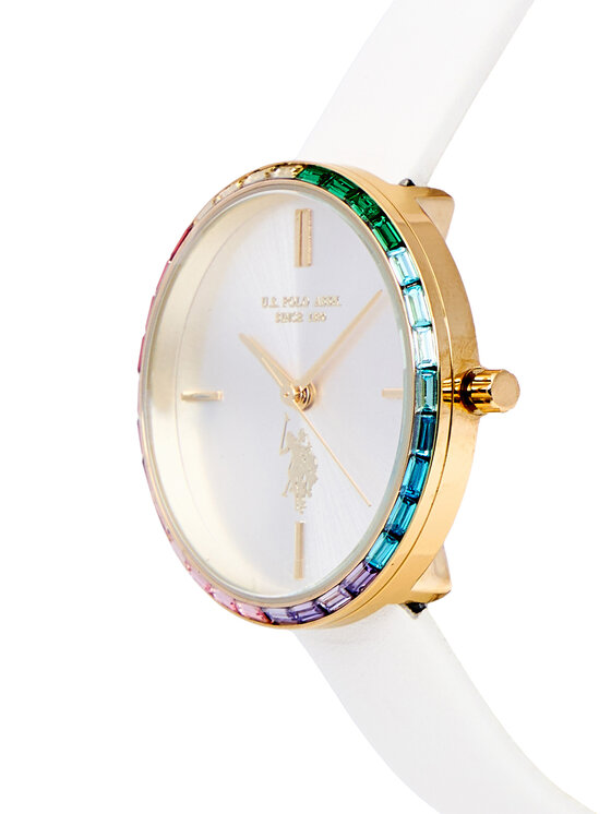 U.S. Polo Assn. Pulkstenis U.S. Polo Assn. Rainbow USP8427WH Balts
