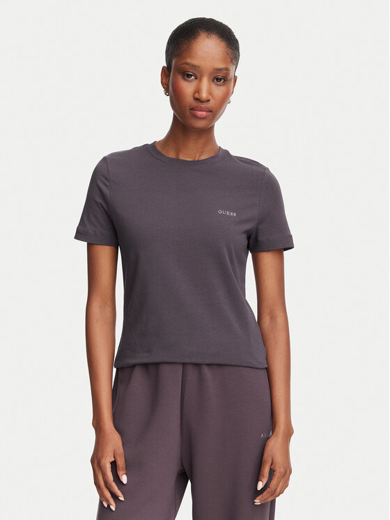Guess Guess Camiseta V6RI07 J1314 Marrón oscuro Regular Fit