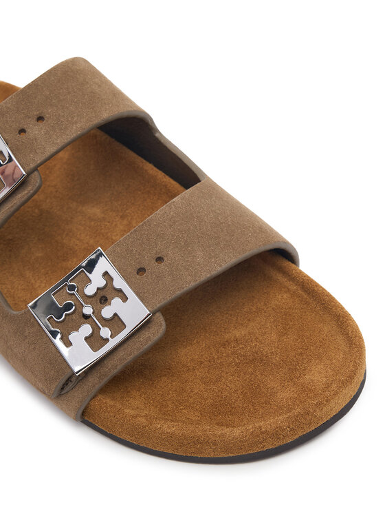 Tory Burch Шльопанці Tory Burch Mellow Slide 171151 Коричневий